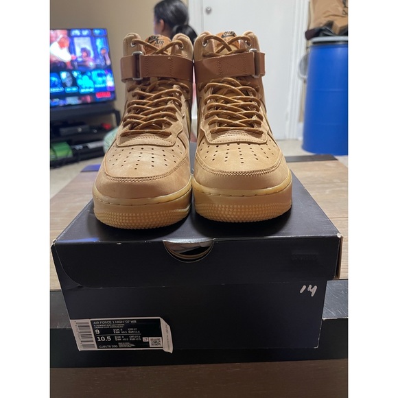 (2017) AIR FORCE 1 HIGH '07 LV8 WB 'FLAX' - Picture 5 of 16